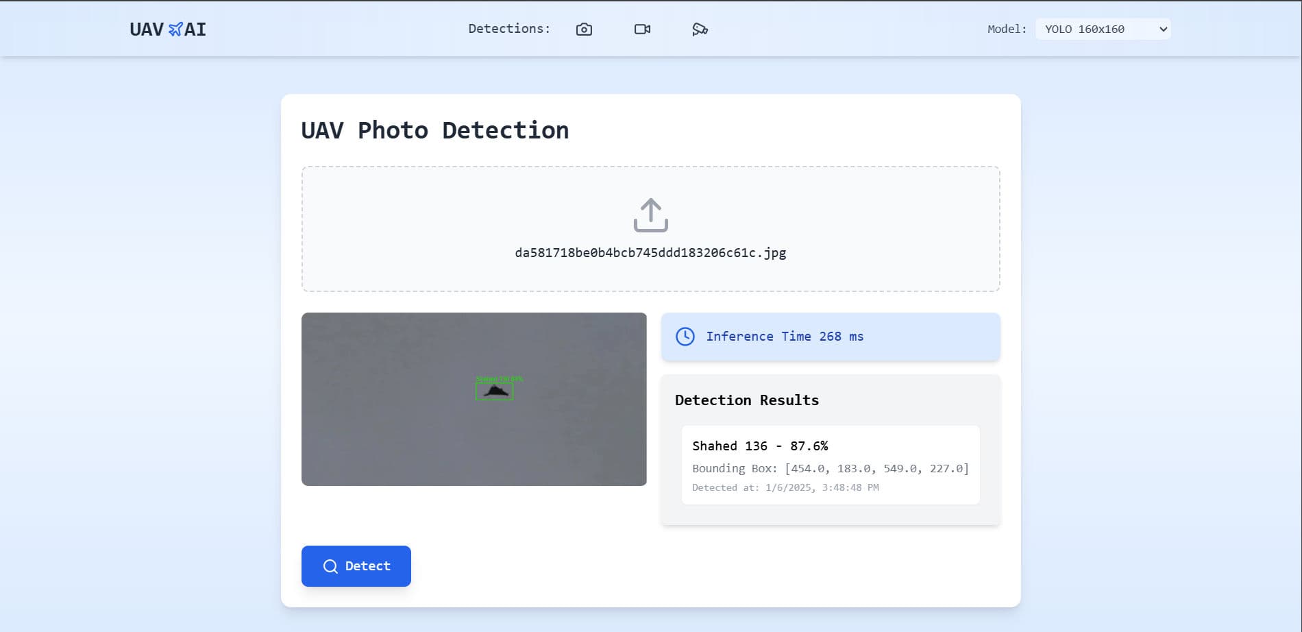 🛩️ UAV Detection System 